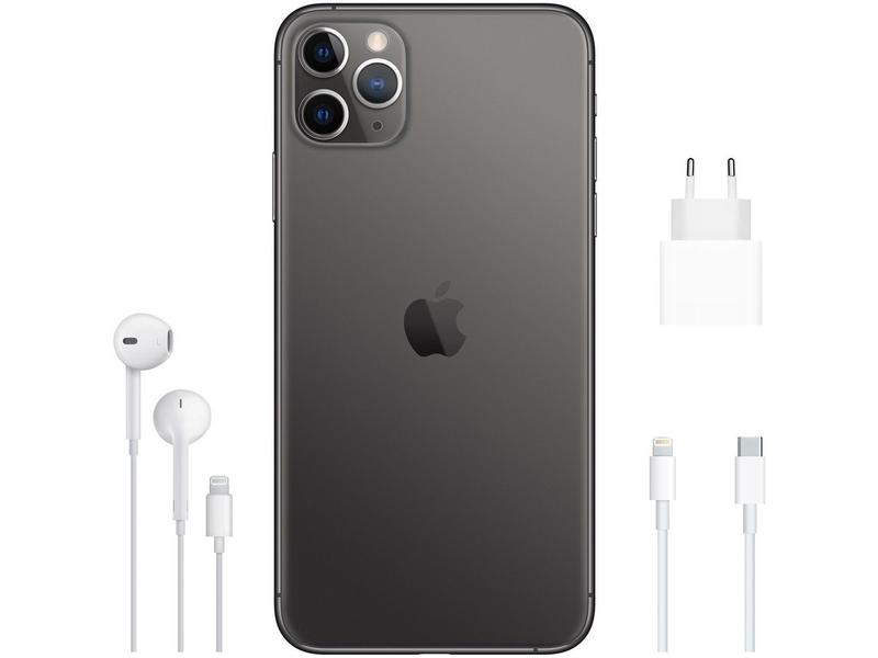 iPhone 11 Pro Max Apple 256GB Cinza-espacial - 6,5” 12MP iOS